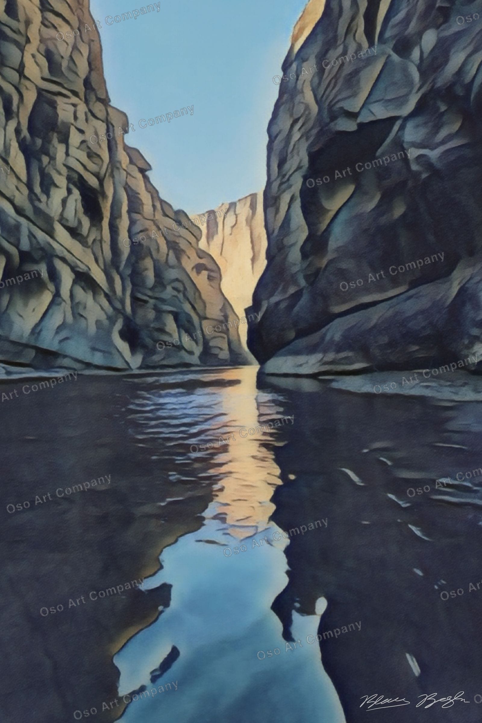 Rio Grande Canyon Illustration