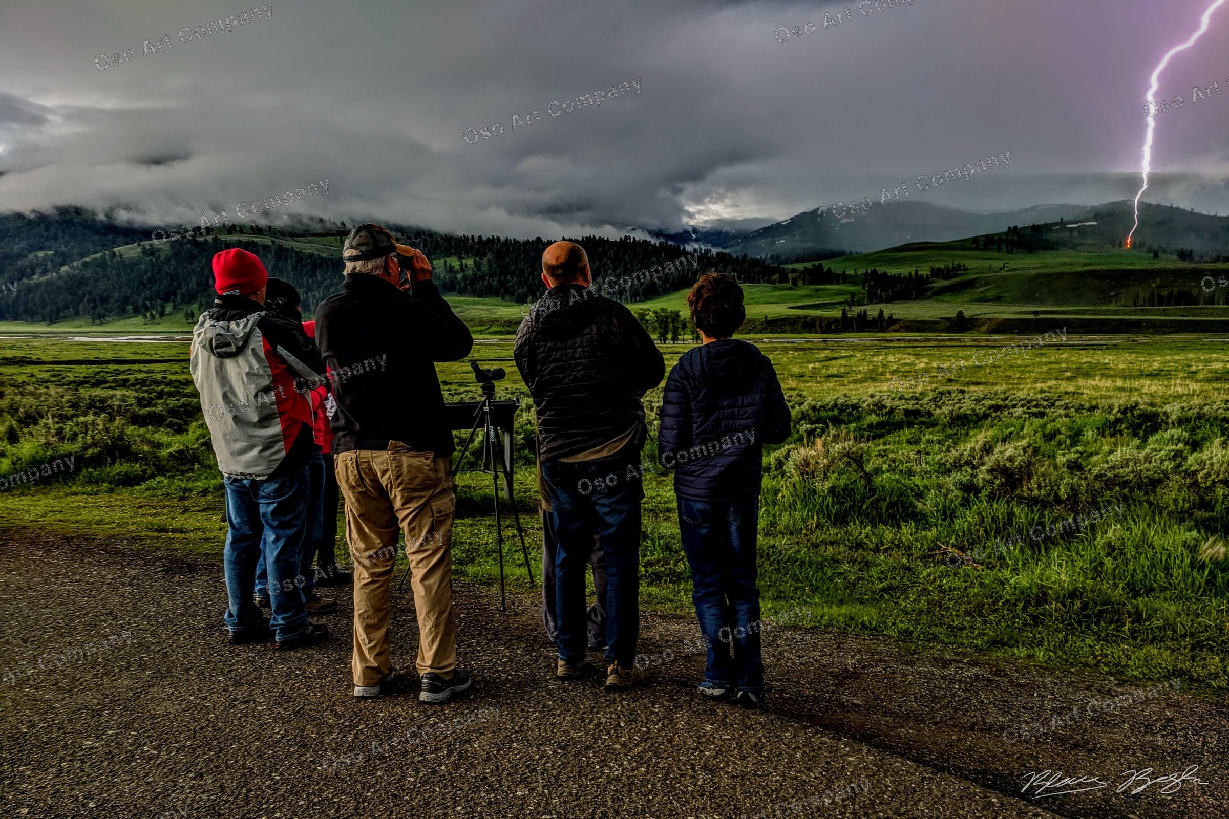 Yellowstone Lighting Strike