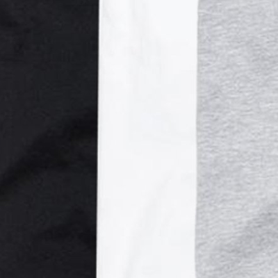 UrlfreezeShops 3-Pack Undershirt - White / Heather Grey / Black