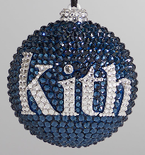 Erlebniswelt-fliegenfischenShopsmas Ball Ornament with Swarovski® Crystals - Navy