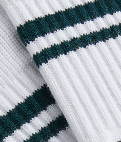 UrlfreezeShops Summer Stripe Mid-Length Sock - White