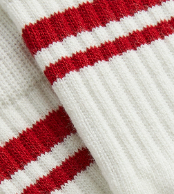 UrlfreezeShops Summer Stripe Mid-Length Sock - Sandrift