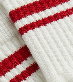 Kith Summer Stripe Mid-Length Sock - Sandrift