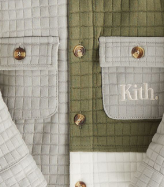 Kith Kids Color-Block Knit Apollo Shirt - Plaster