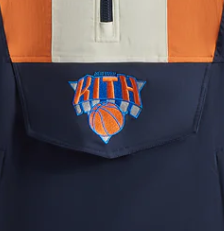 Kith for the New York Knicks Quarter Zip Anorak - Nocturnal