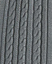 UrlfreezeShopsmas Cotton Cable Scarf - Medium Heather Grey