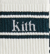 Kith Striped Mid Crew Cotton Socks With Jacquard Logo - Stadium