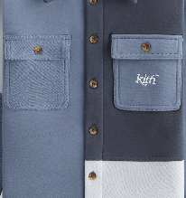 Kith Kids Color-Blocked Knit Apollo Shirt - Elevation