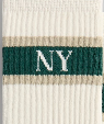 Kith New York Striped Crew Socks - Chronicle