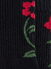 Kith Jacquard Rose Crew Socks - Nocturnal