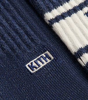 Kith Serif Jacquard Striped Crew Socks - Innate