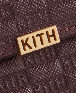 Kith Women Monogram Double Card Holder - Magma