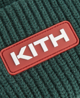 Kith Women Mia Beanie With Rubber Patch - Stadium