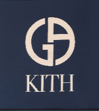 Kith & Giorgio Armani Logo Bandana - Nocturnal