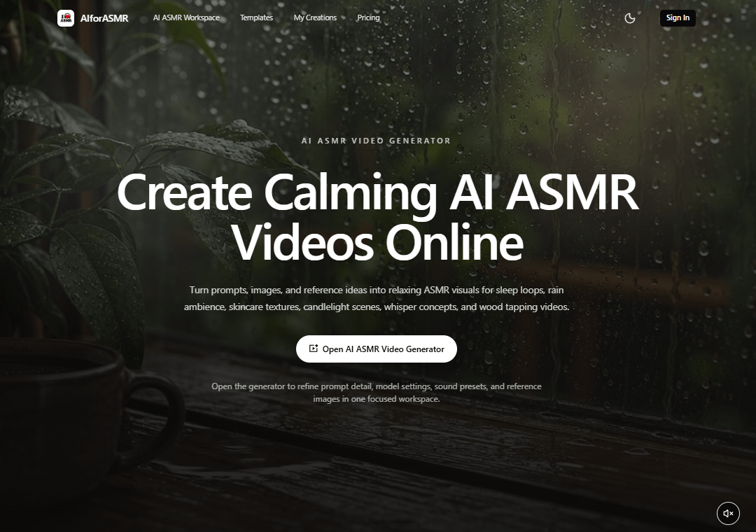 AIforASMR screenshot