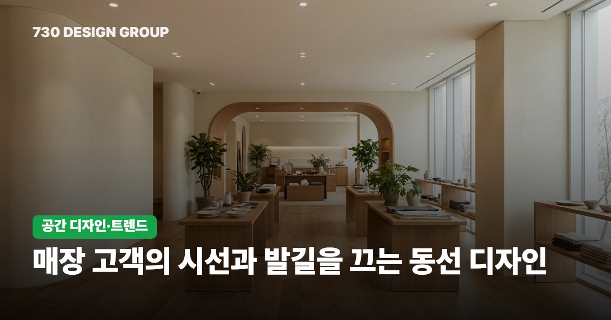 매장 고객의 시선과 발길을 끄는 동선 디자인