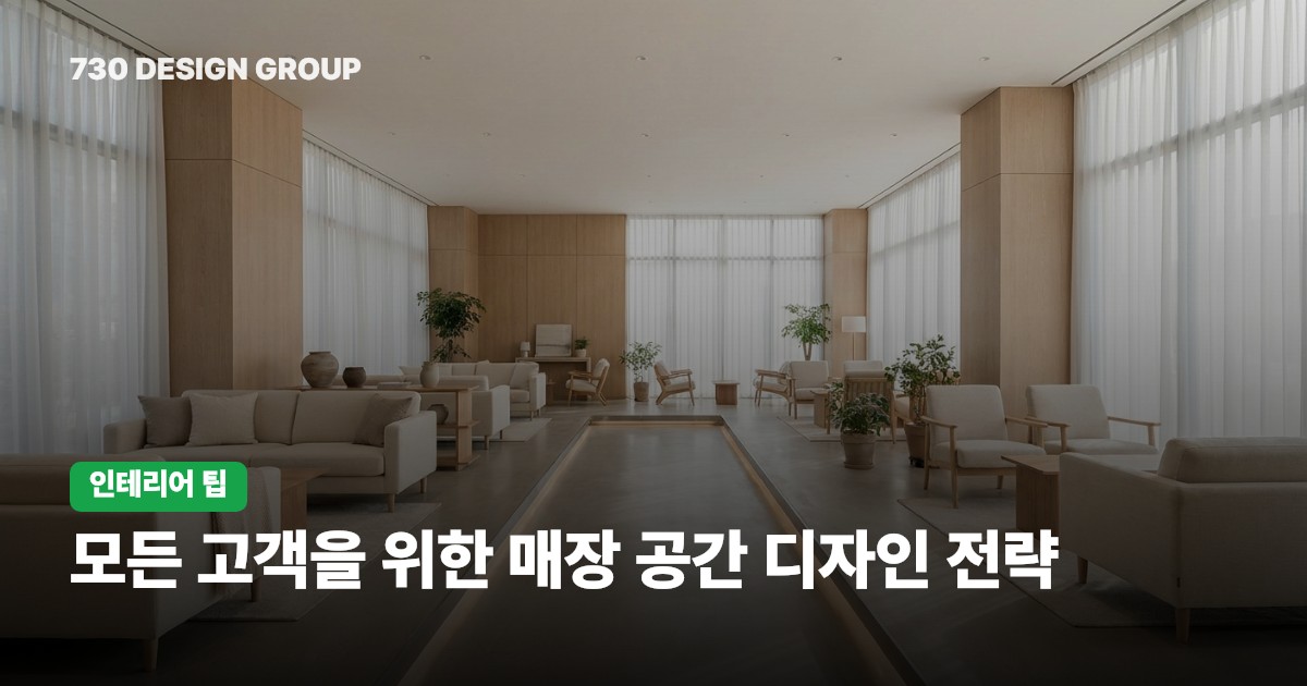 모든 고객을 위한 매장 공간 디자인 전략