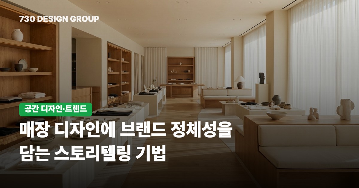 매장 디자인에 브랜드 정체성을 담는 스토리텔링 기법