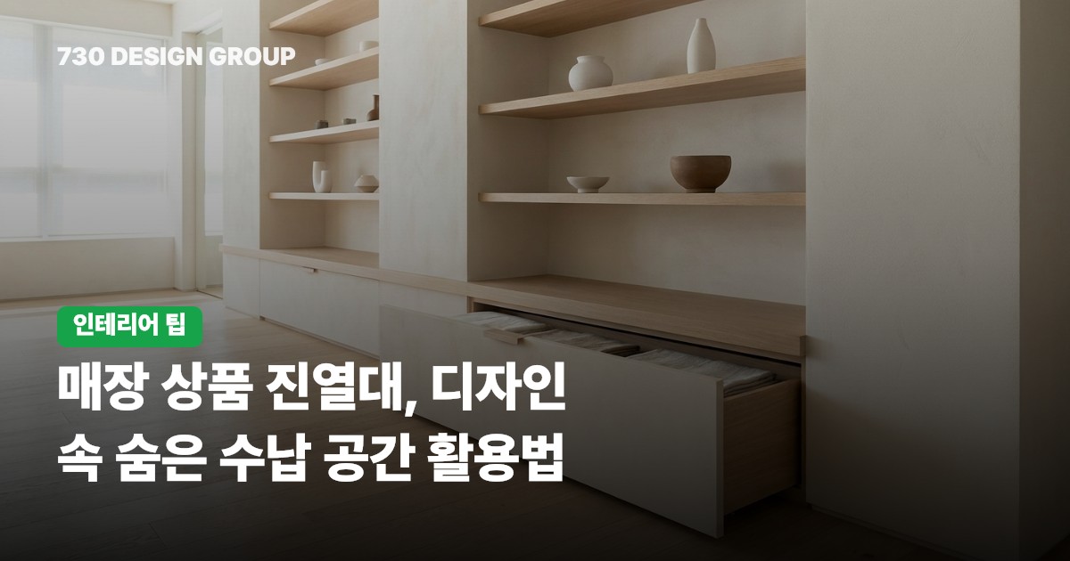 매장 상품 진열대, 디자인 속 숨은 수납 공간 활용법
