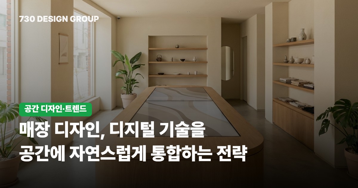 매장 디자인, 디지털 기술을 공간에 자연스럽게 통합하는 전략