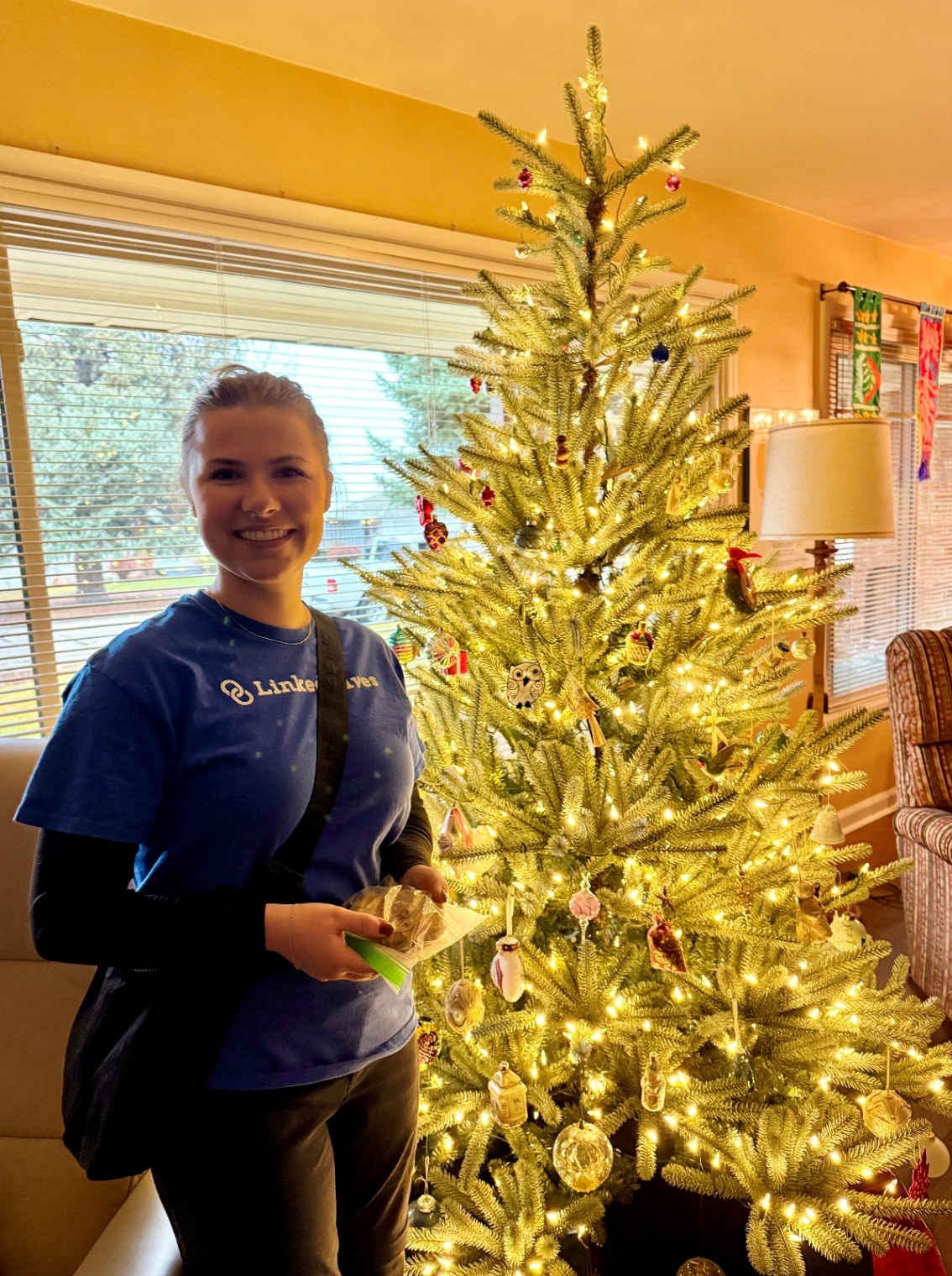 Decorating Christmas tree