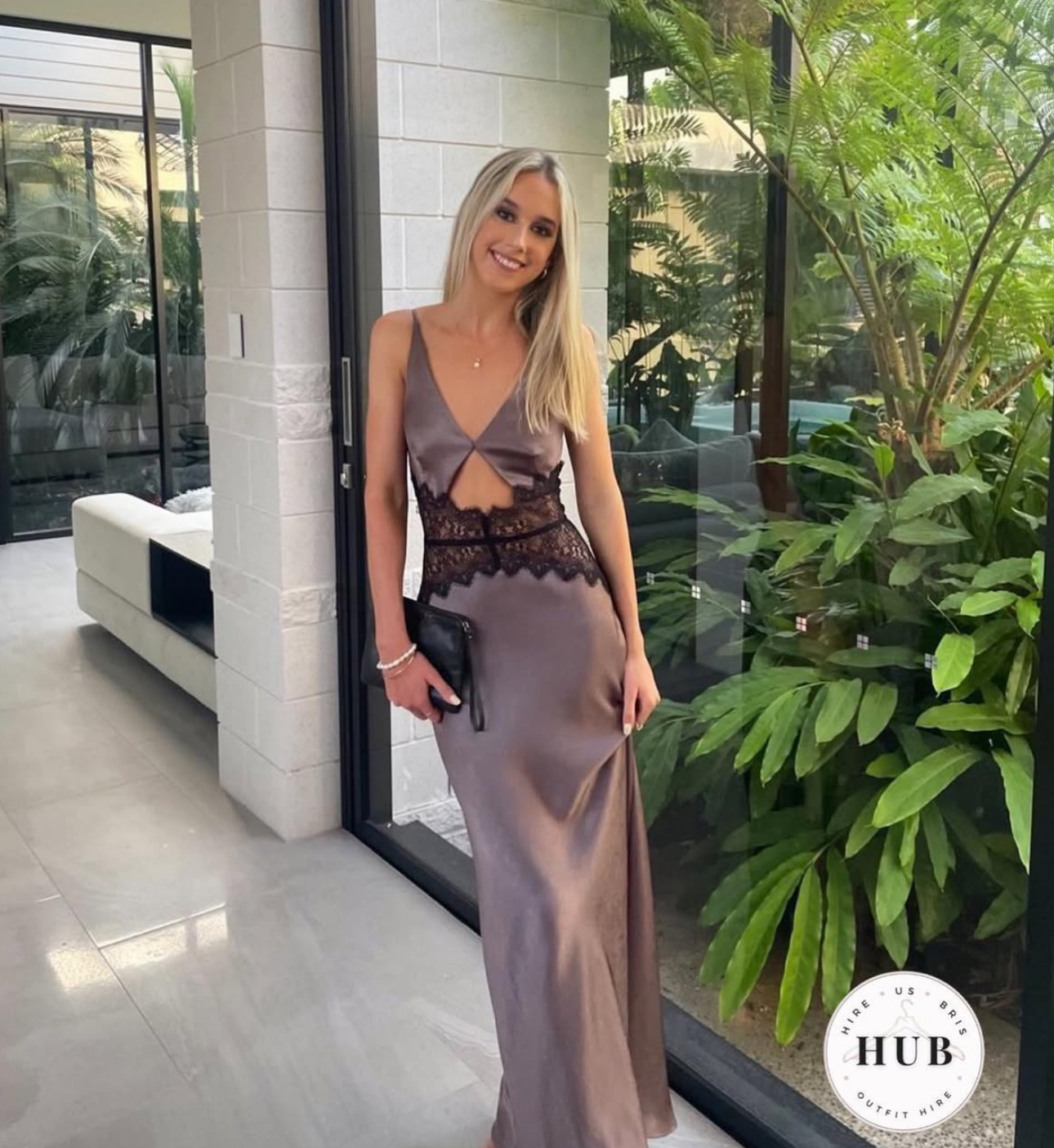 Bec and bridge Camille dress in pewter grey