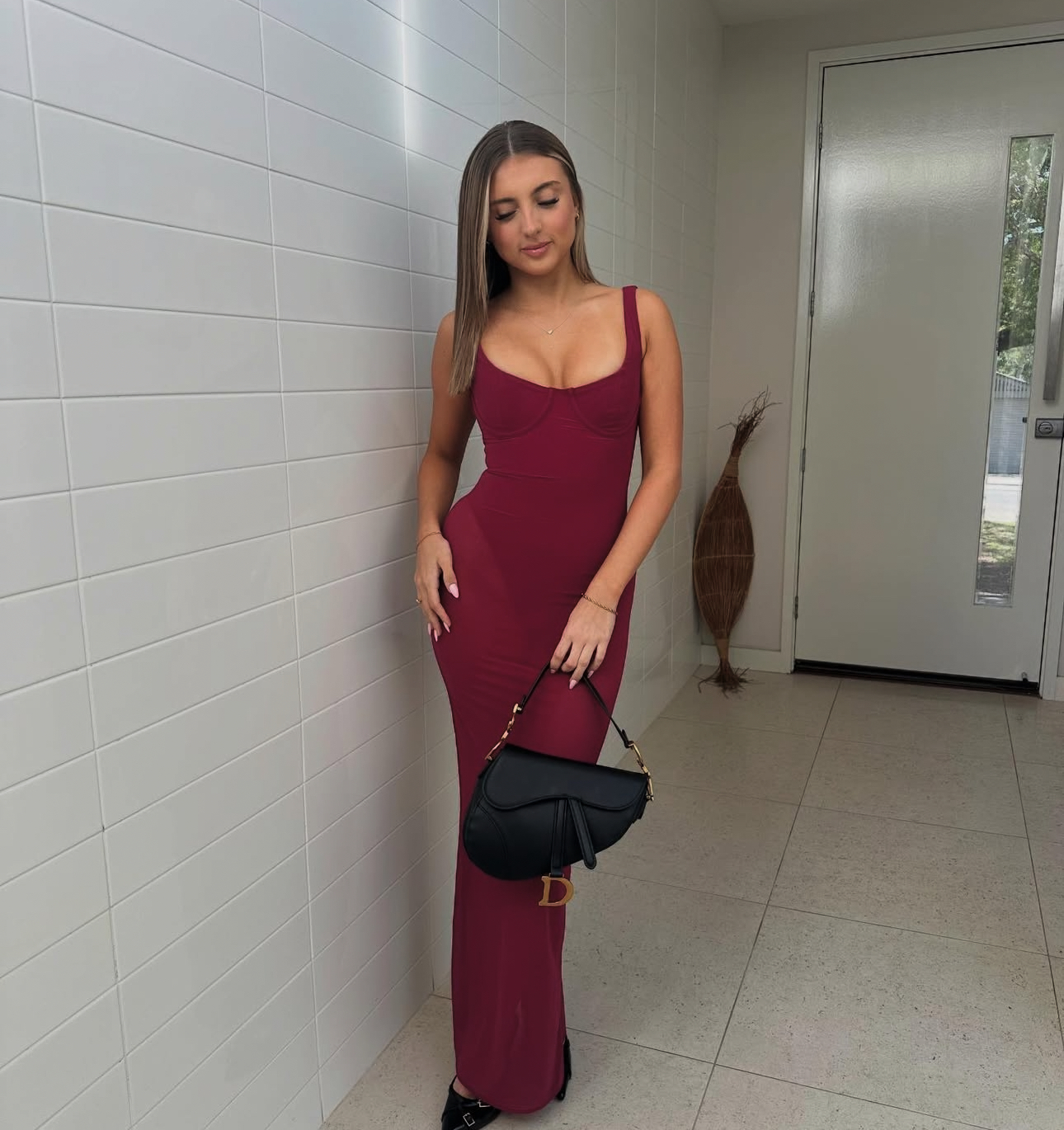 HOUSE OF CB Robina Dress in Wine ❤️ 3