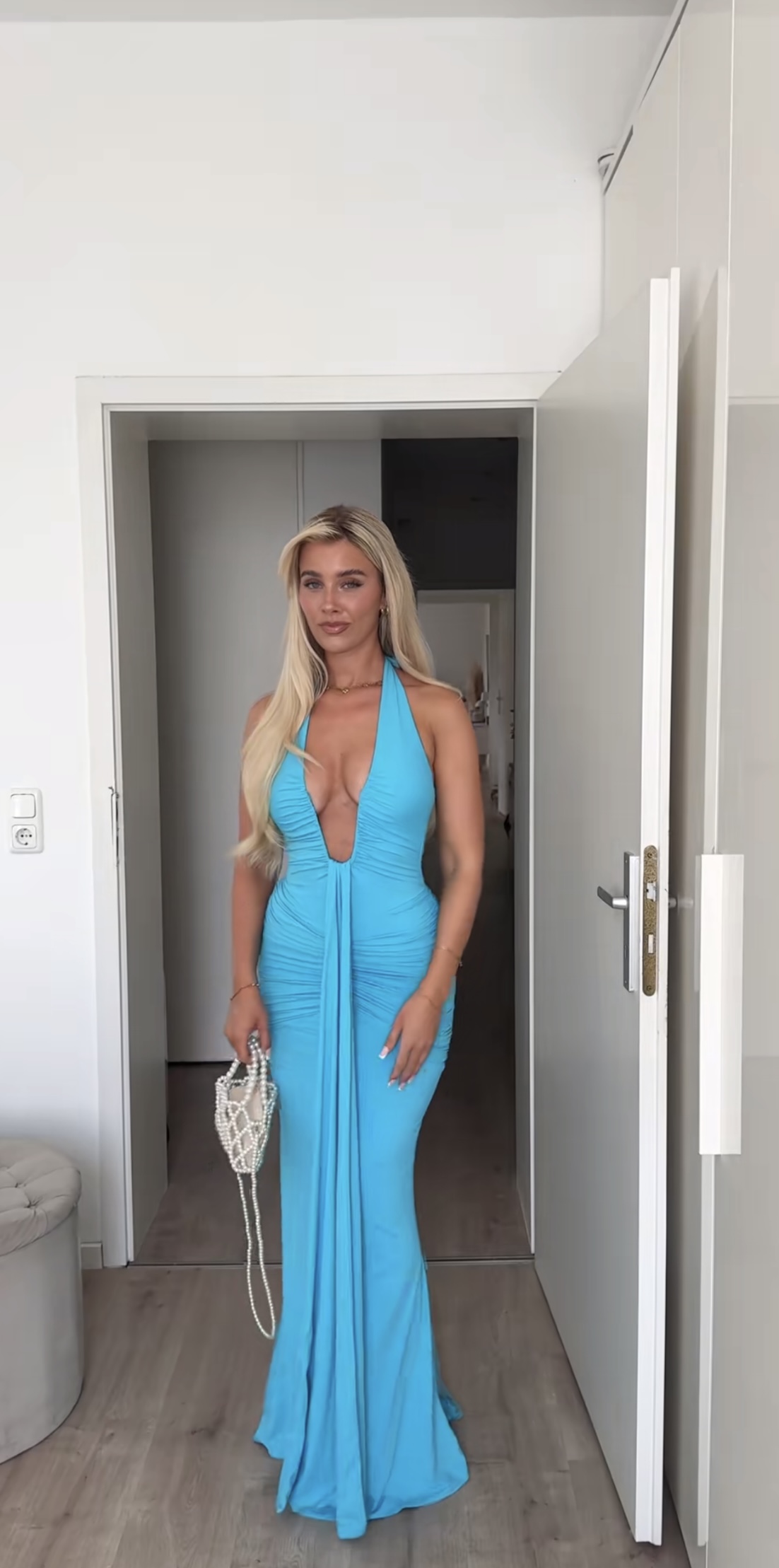 Babyboo Rosetta Dress in Aqua Blue🩵 3