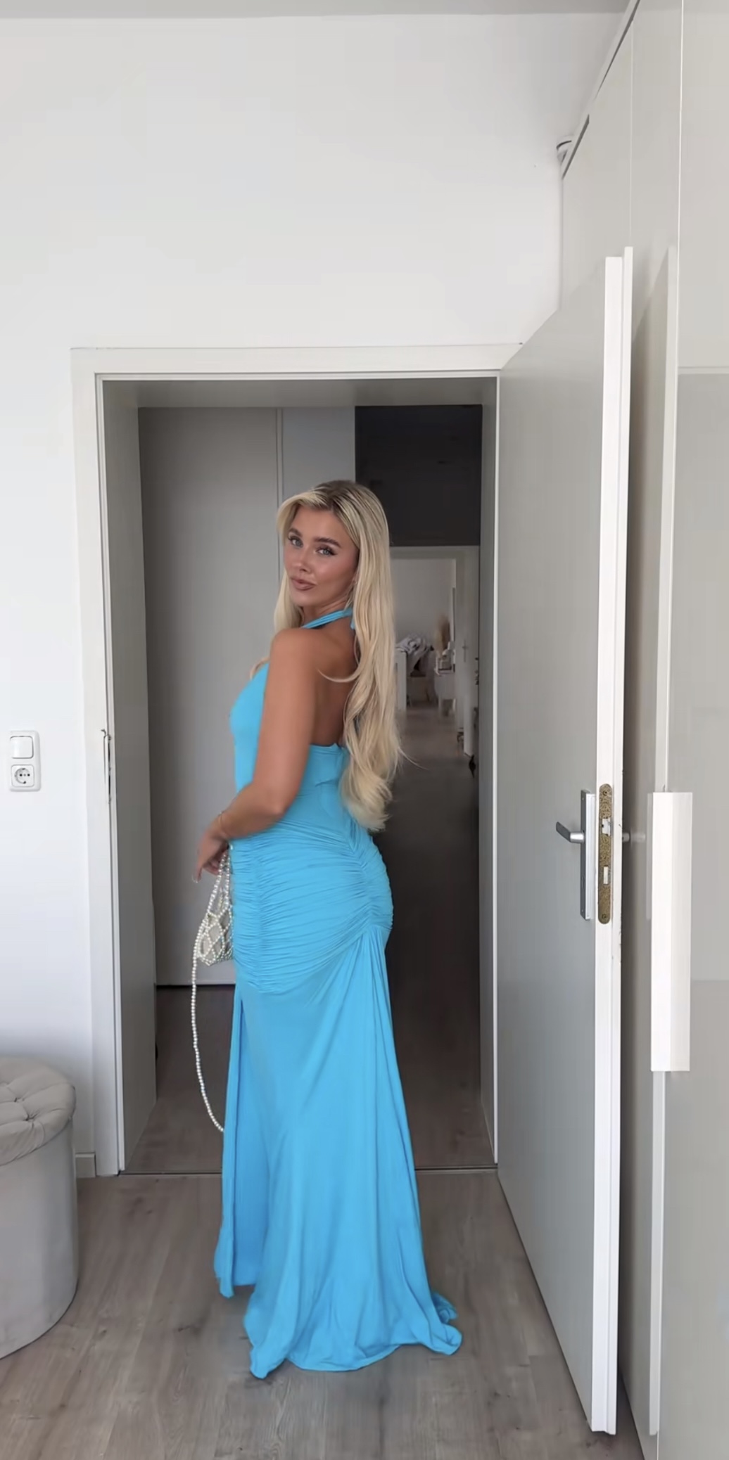 Babyboo Rosetta Dress in Aqua Blue🩵 2