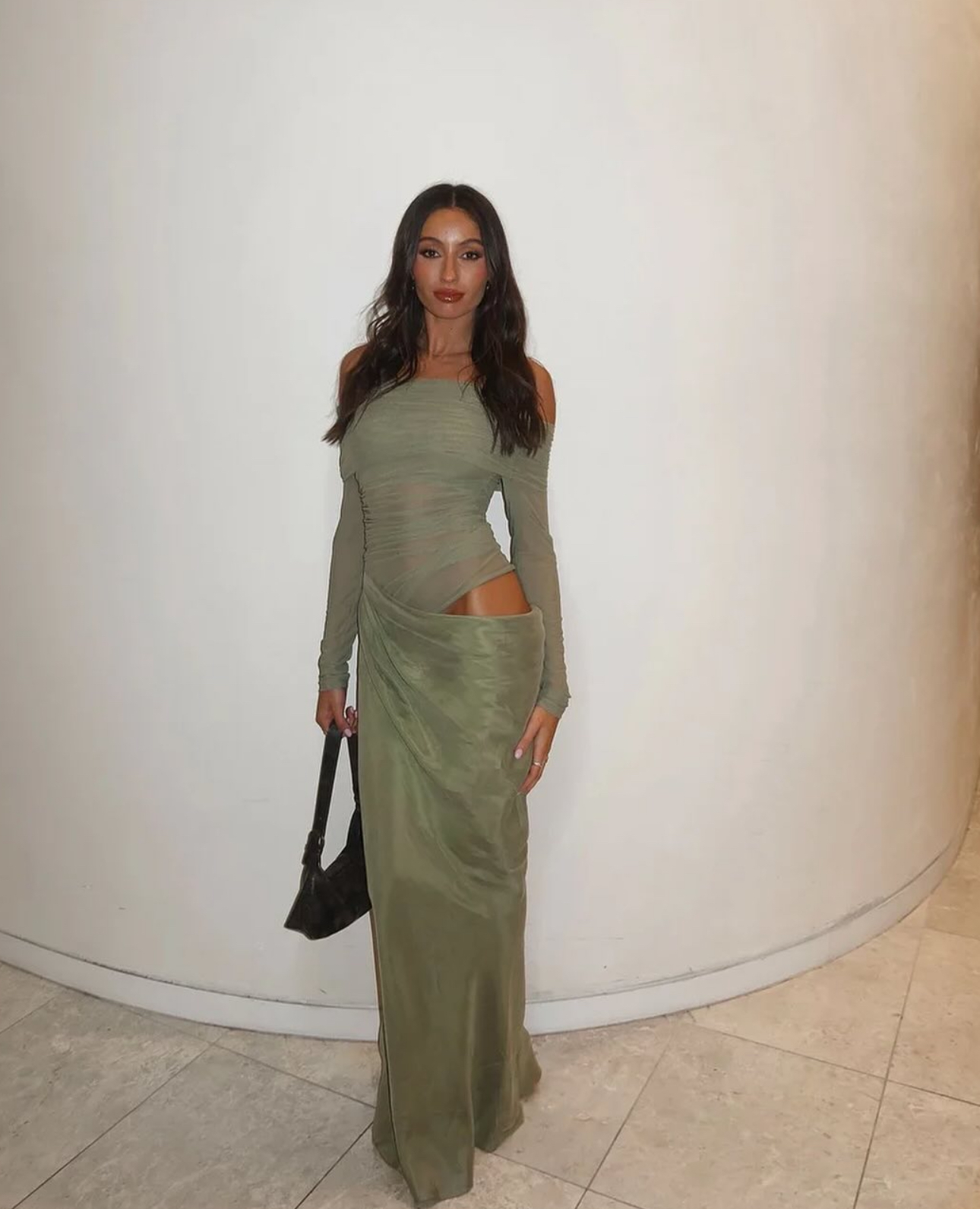 Benni Yasmin Maxi dress in Pistachio