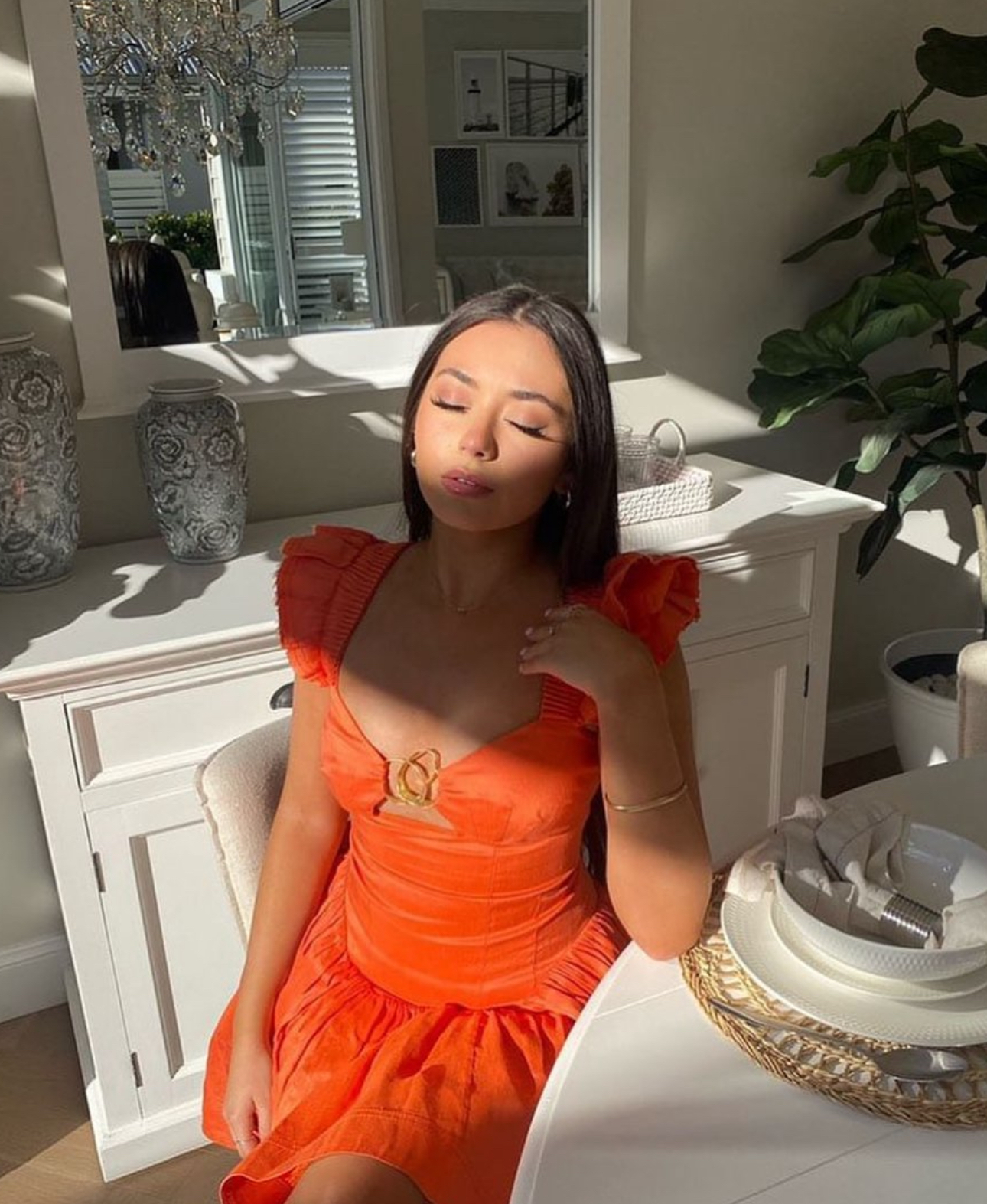 AJE Simone frill mini dress 2