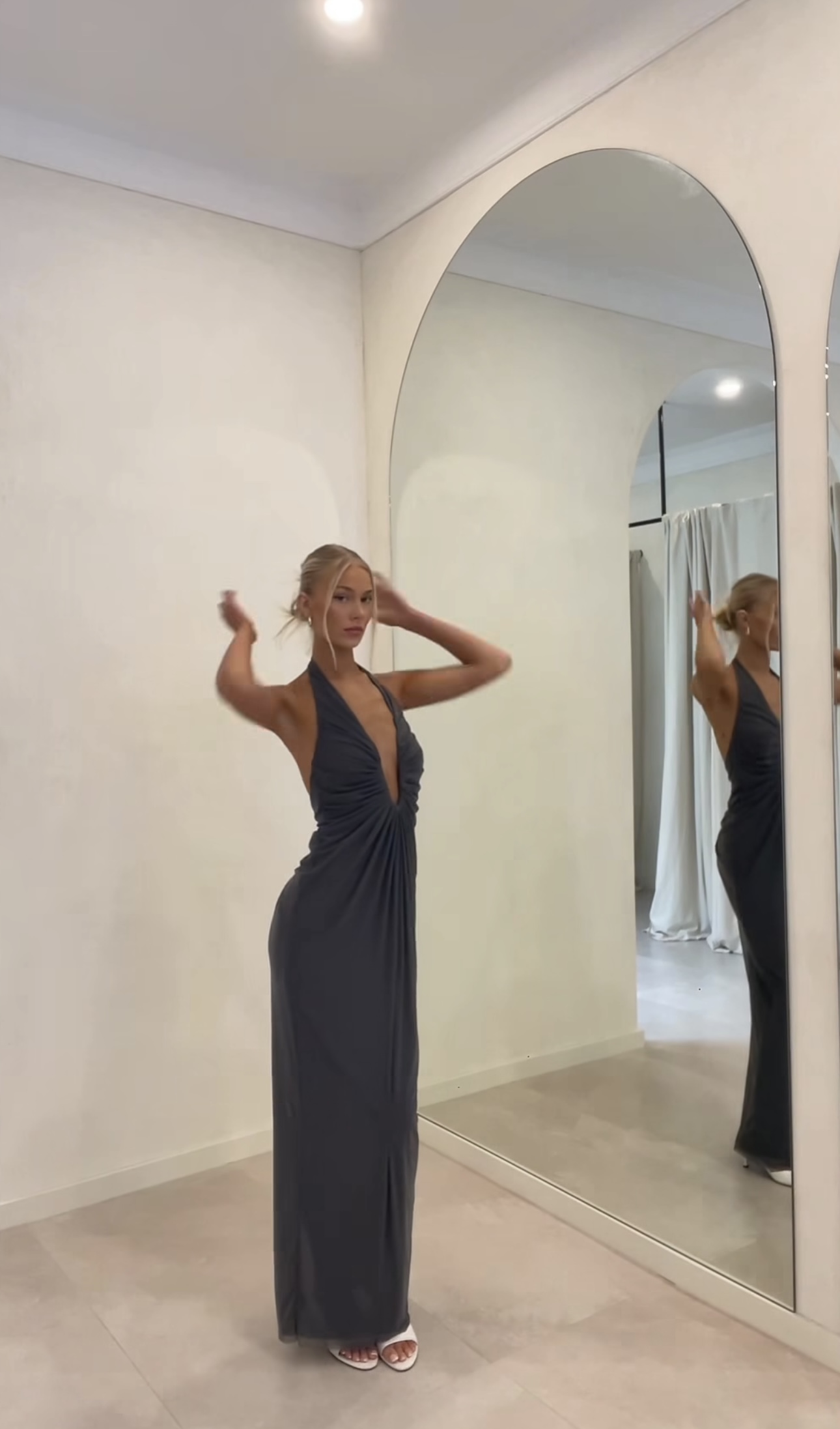 Misha Chroma Two-Tone Dress 4