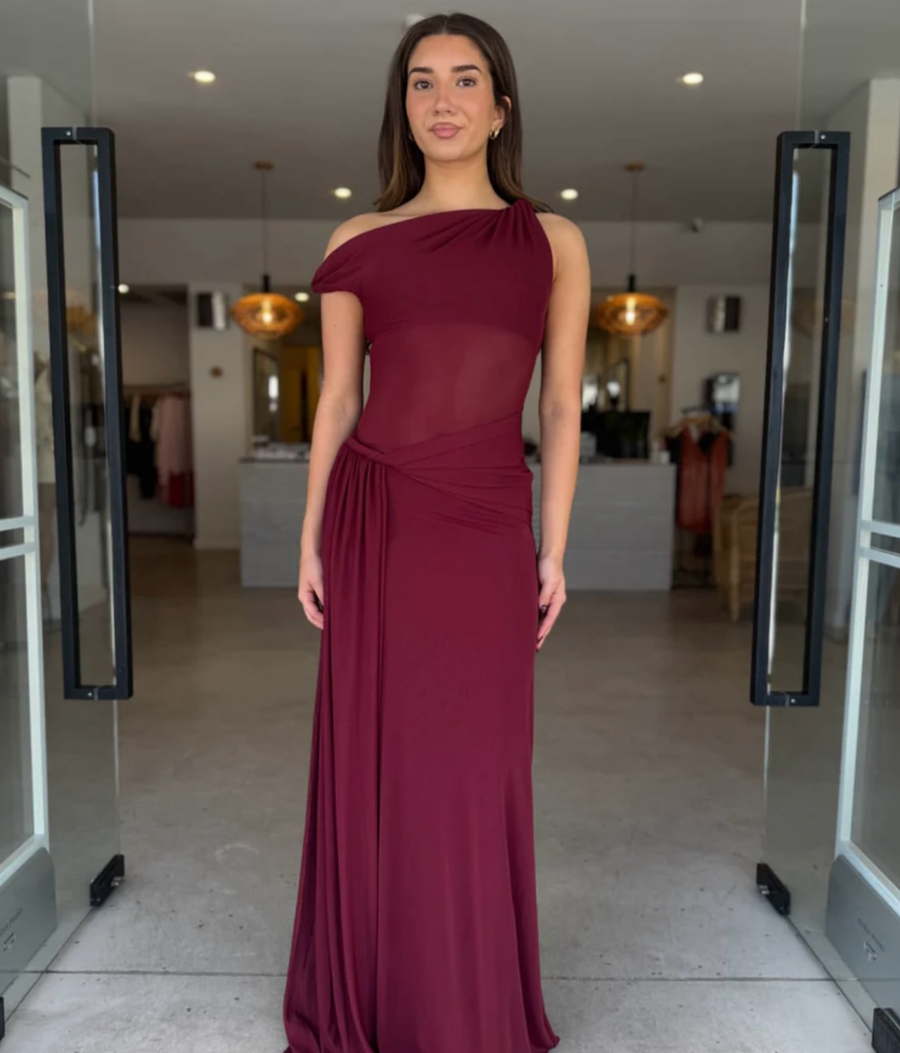 Misha Sisal Mesh Dress