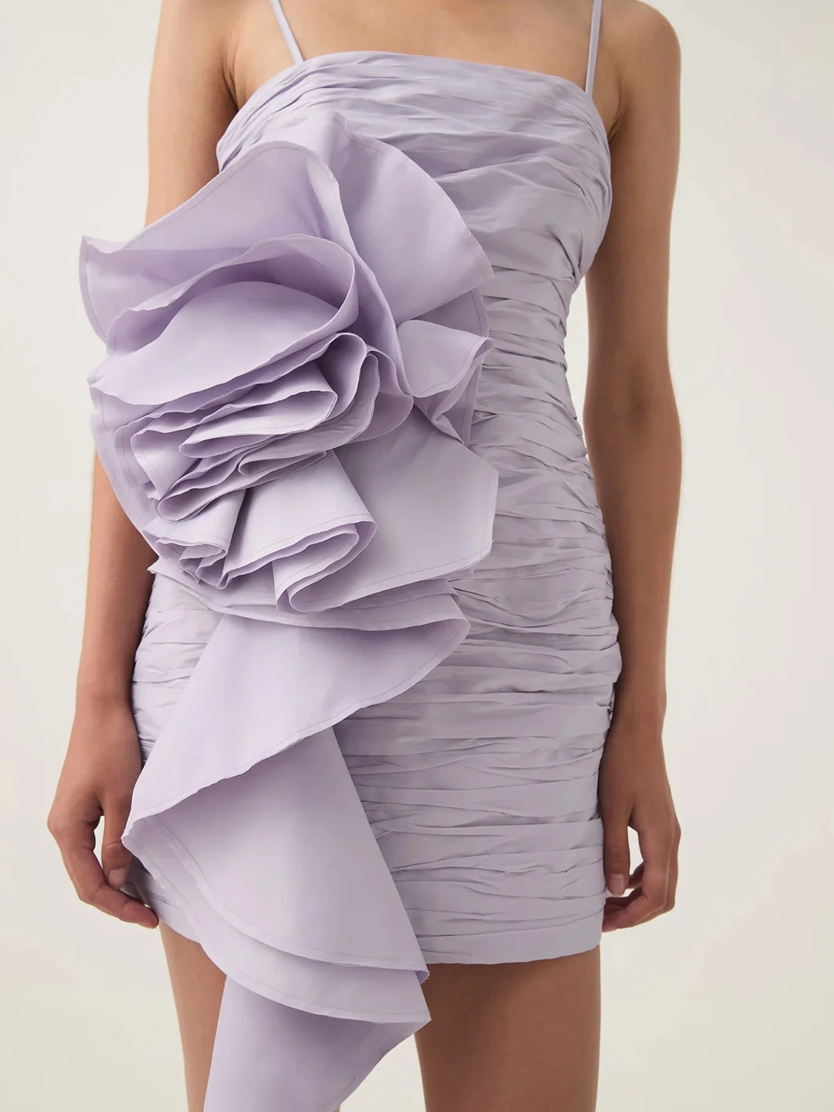 Aje Potion Spiral Mini Dress, Lilac 2