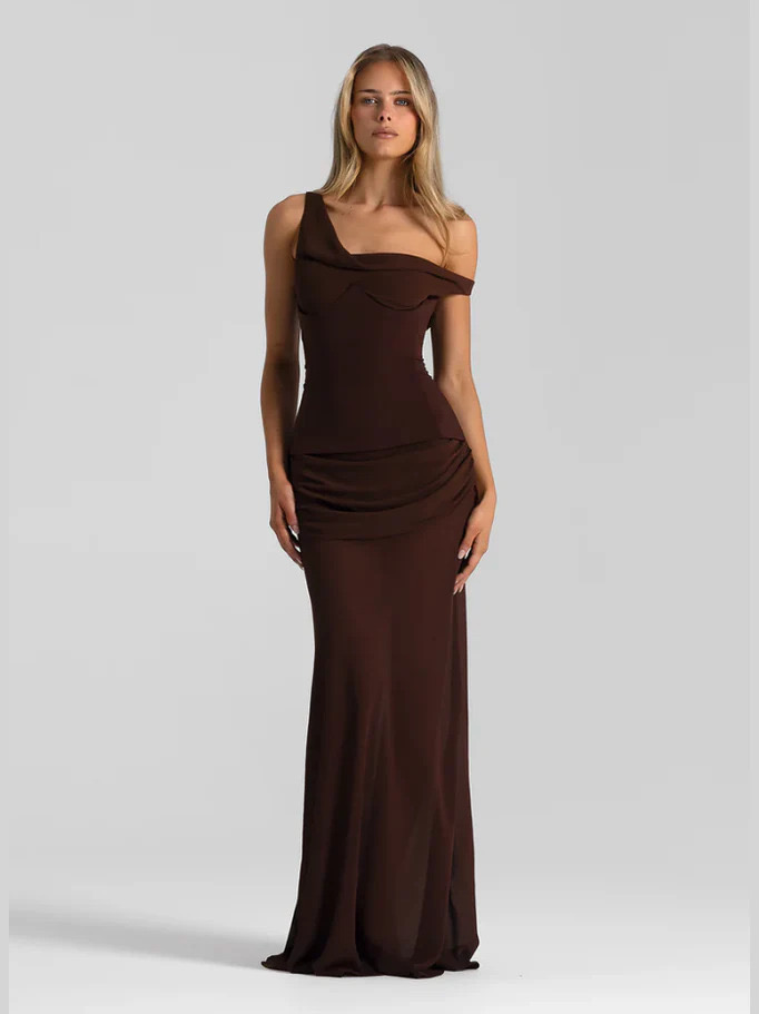 Natalie Rolt Cadence Gown, Espresso 2