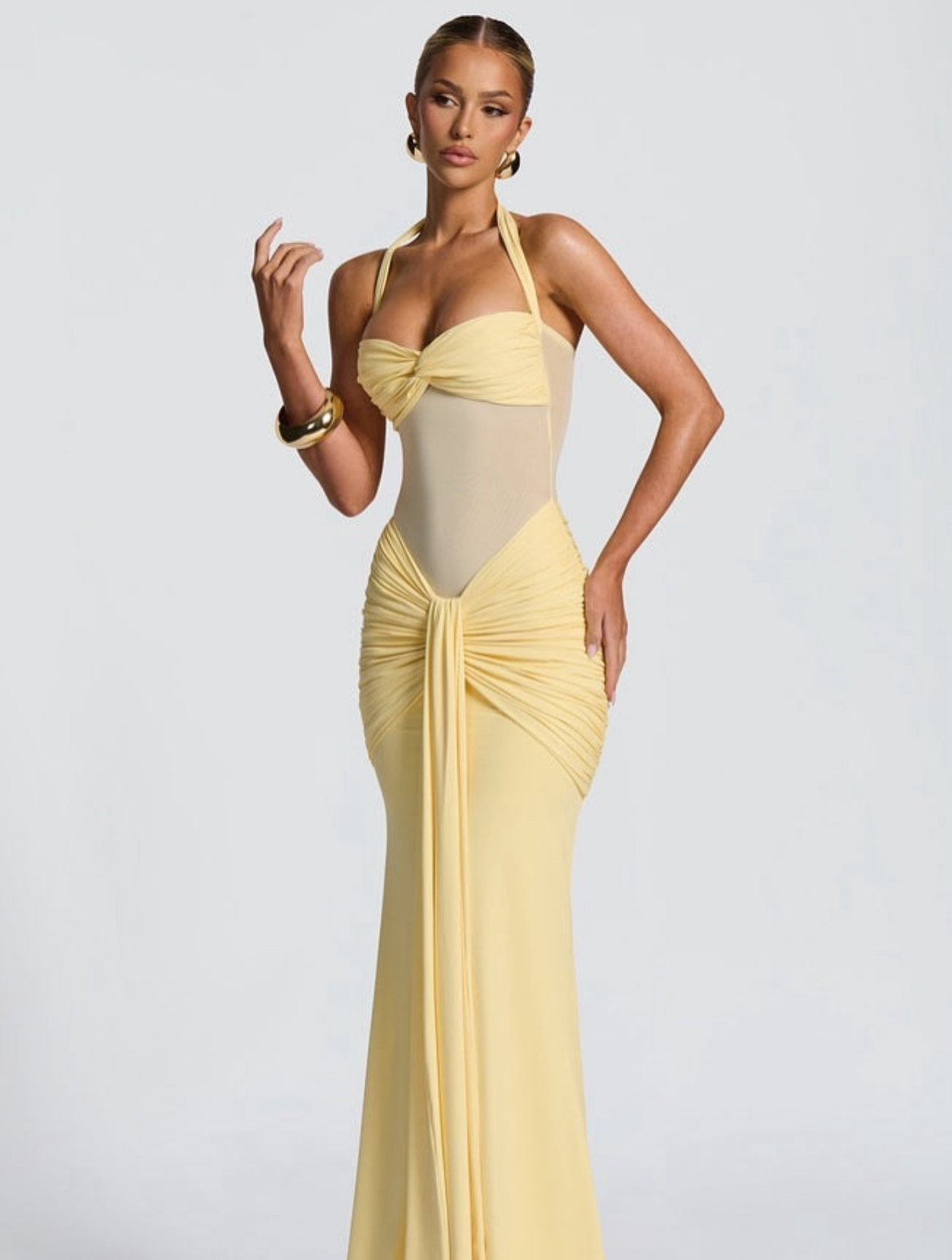 Vixen Maxi Dress - Lemon 2