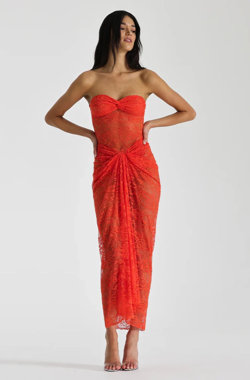 Naomi Dress - Tangarine