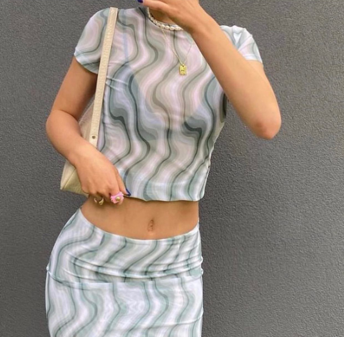 Mini tee in swerve