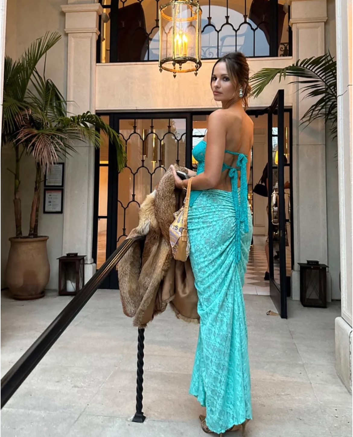 Emerald lace archie tie and limited edition mermaid lace maxi skirt 2