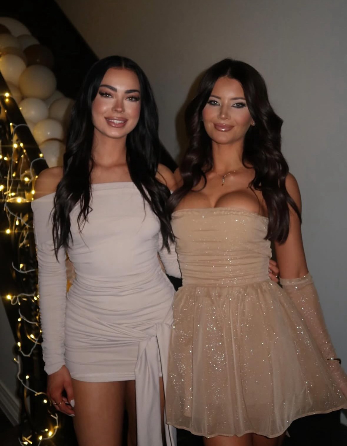 Katrina Mini Dress in Gold 4