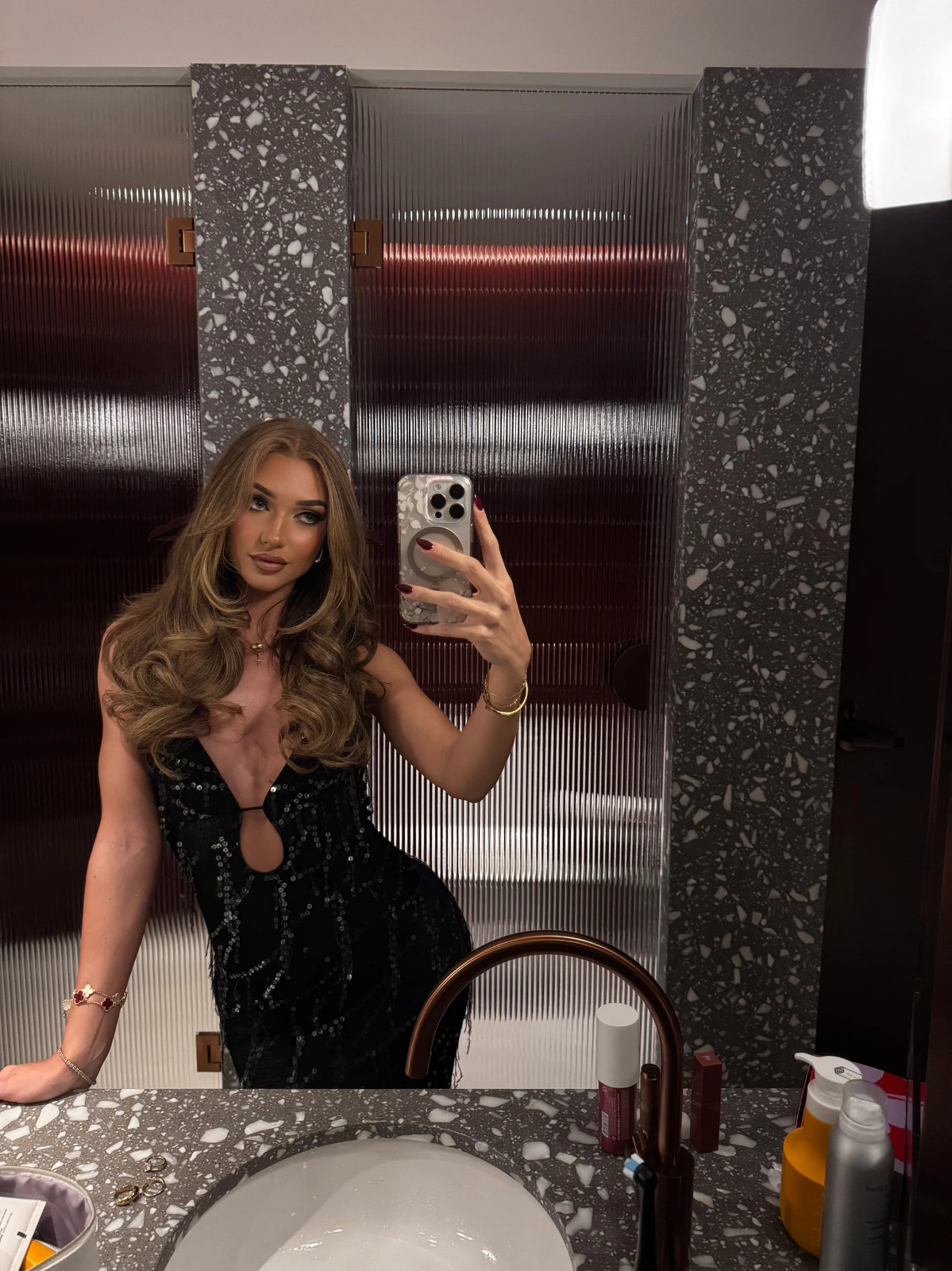 Onyx Black Sequin Dress 2