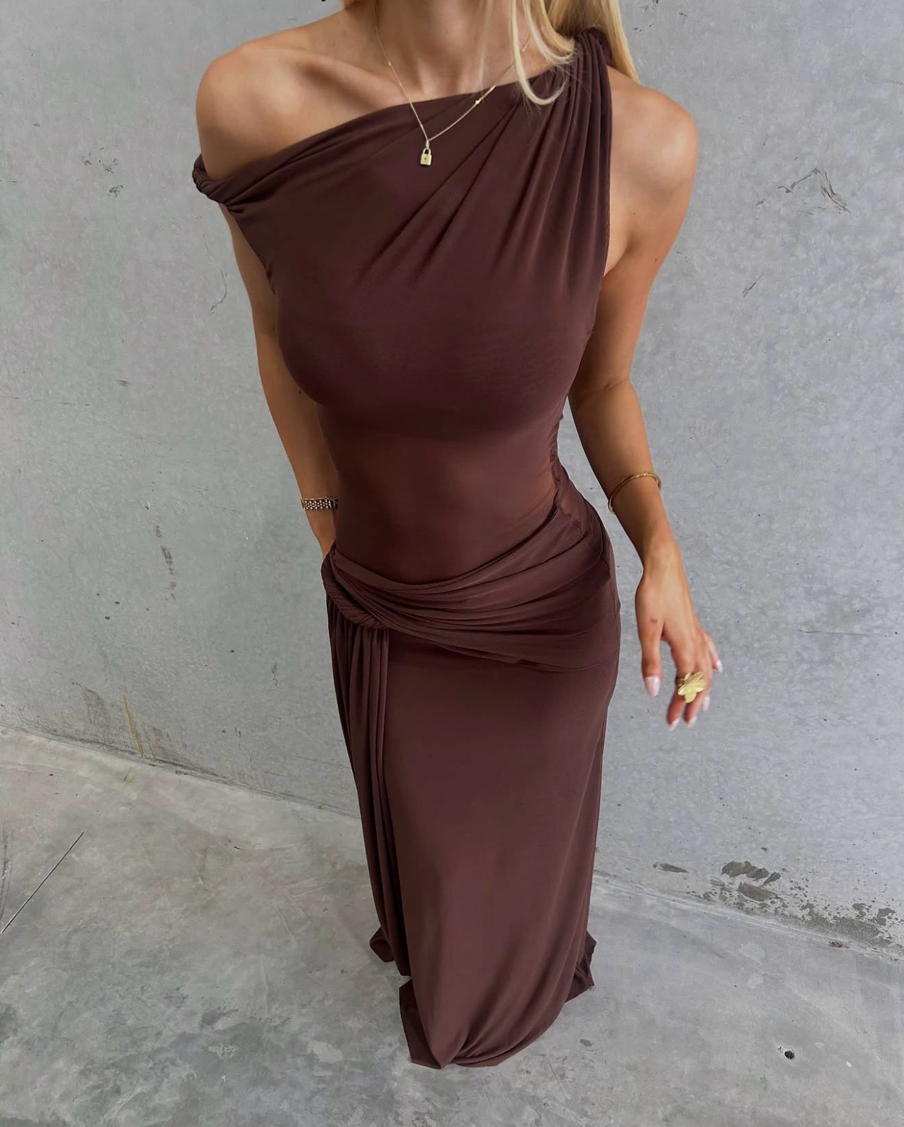 Sisal Dress in Espresso 4