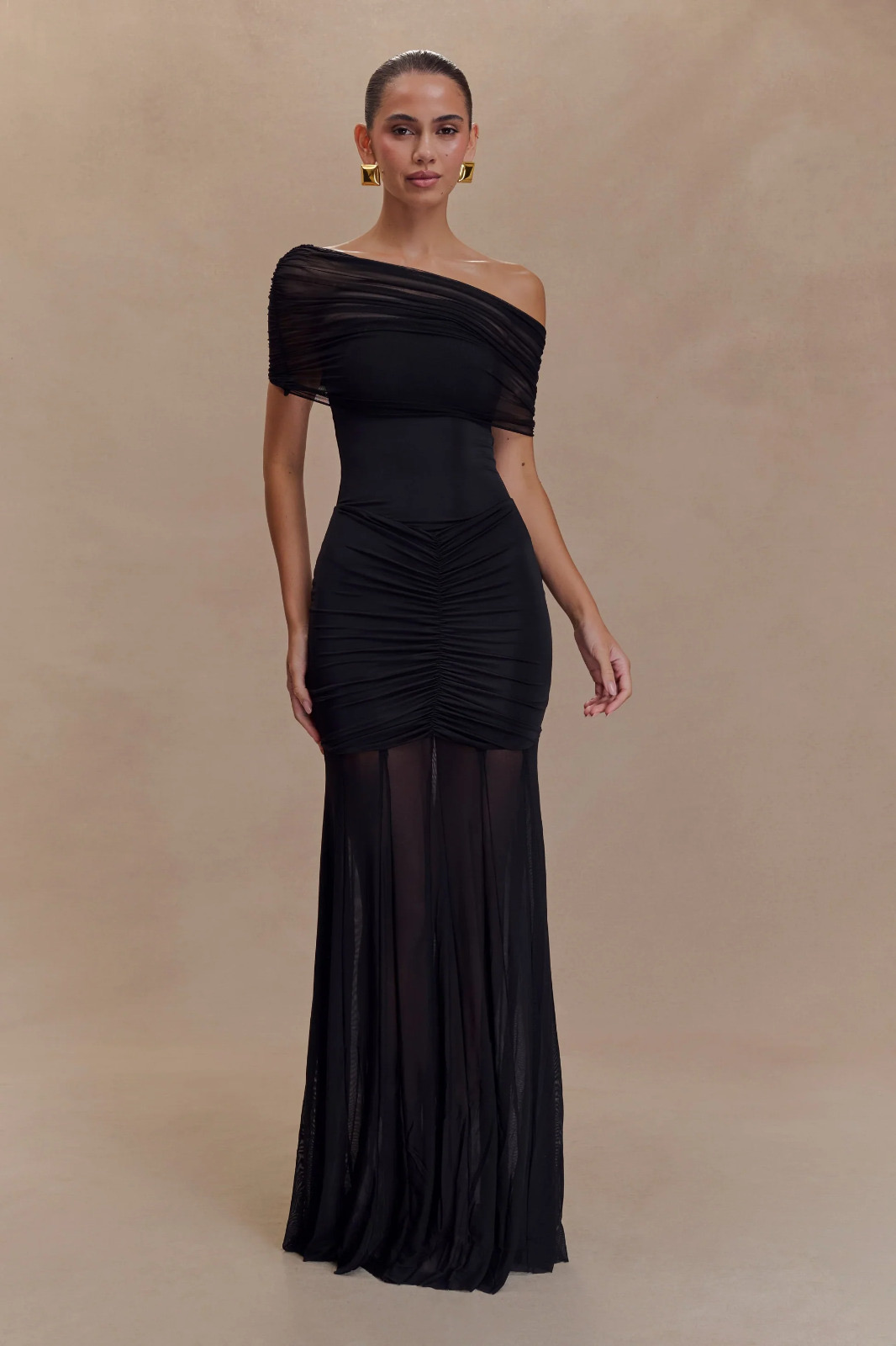 Caspian Maxi Dress Black 3