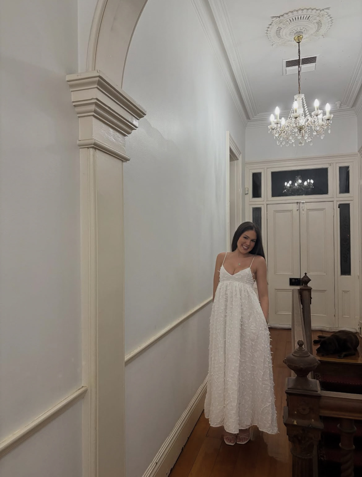 Paloma white babydoll dress
