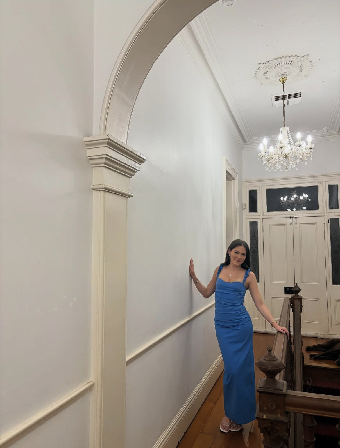 Azul balconette gown