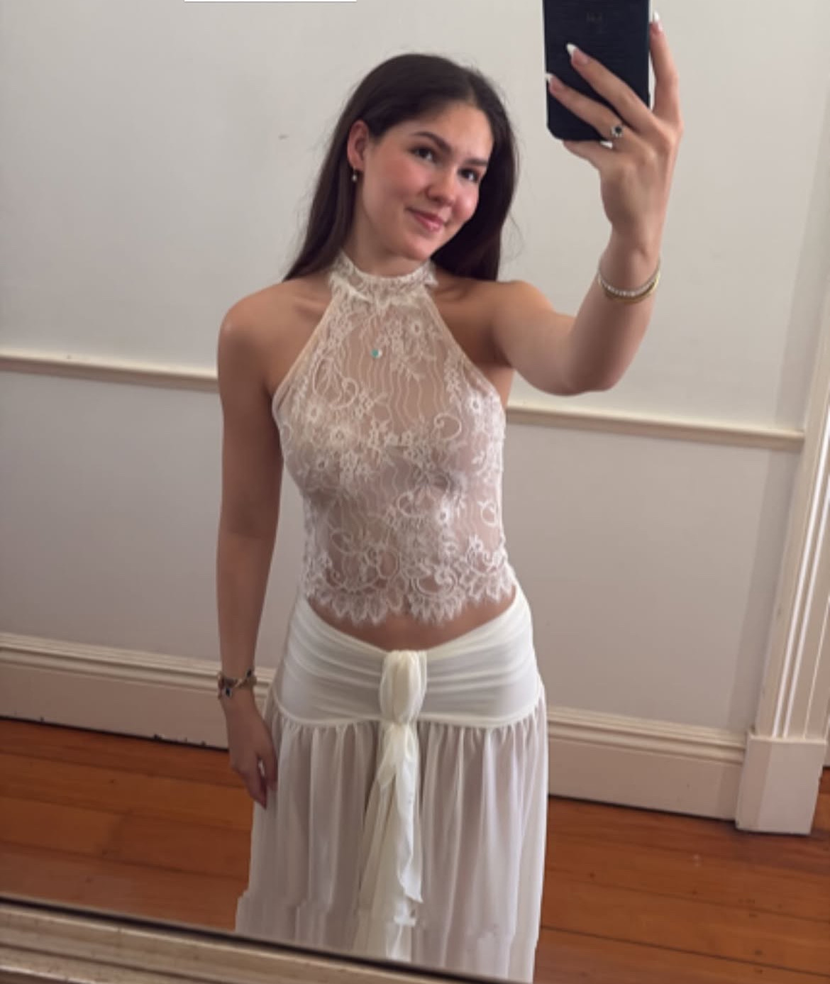 White lace set
