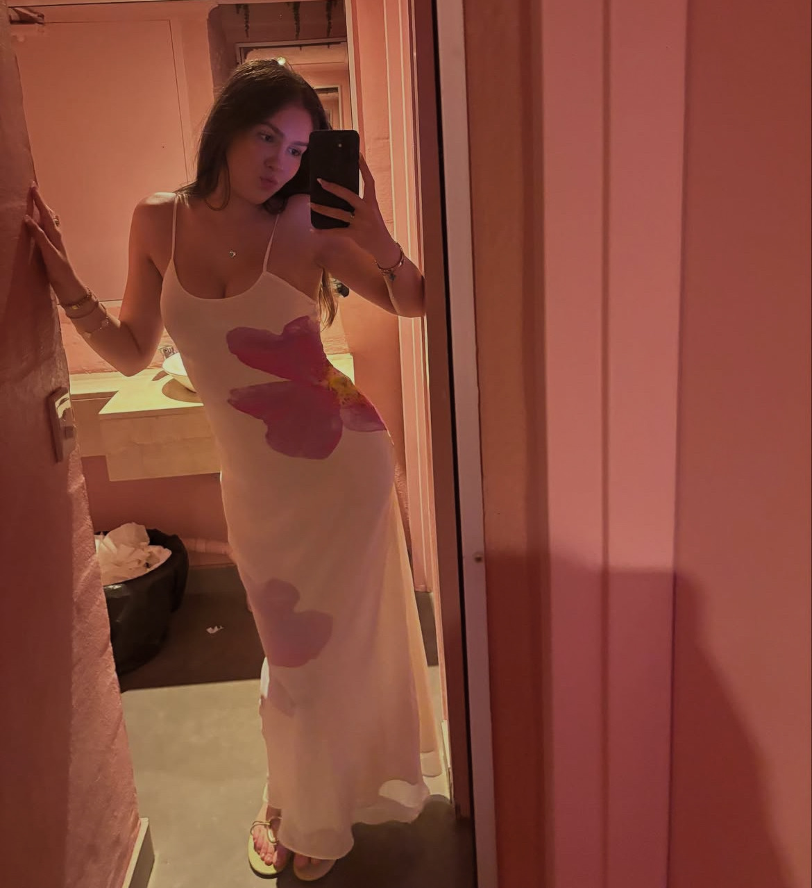 Silk slip dress 4