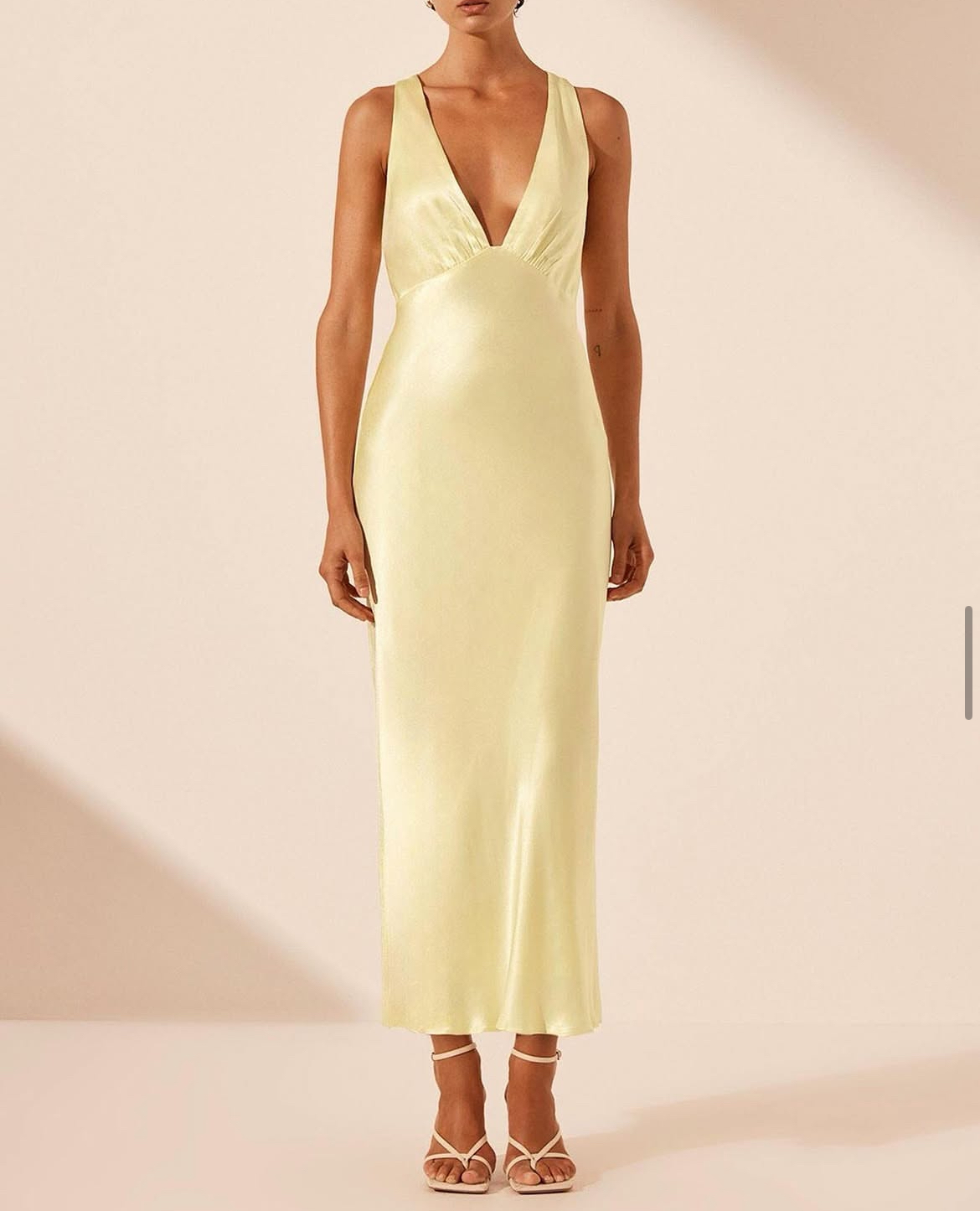 Lune Plunge Cross Back Midi Dress 2
