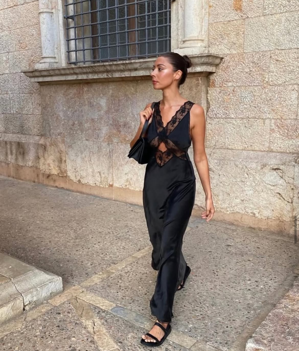 SIR 🖤Aries Cut Out Gown in Black