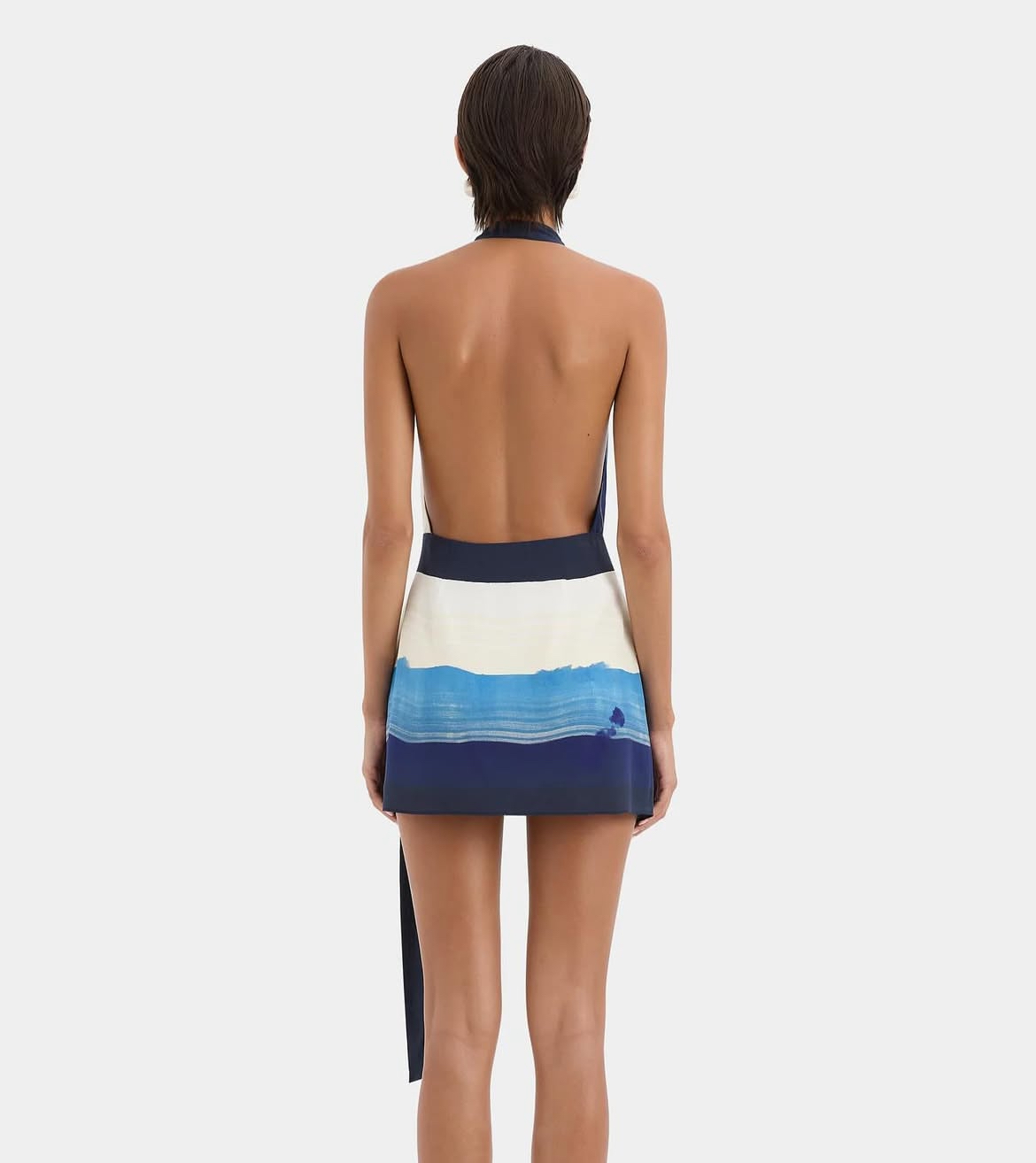 SIR the label Mariner Wrap Halter Mini Dress 2